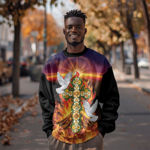 Eritrea Meskel Sweatshirt Demera Cross Flames of Faith