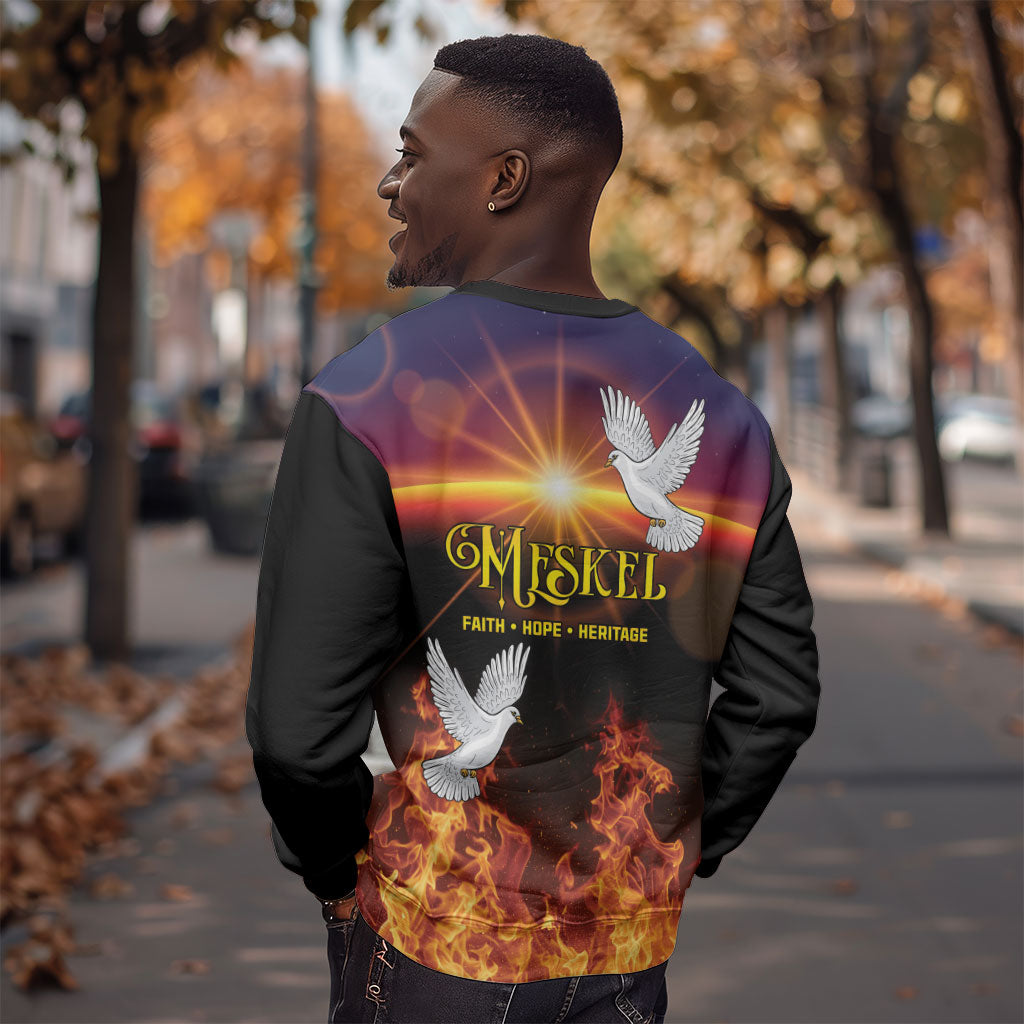 Eritrea Meskel Sweatshirt Demera Cross Flames of Faith