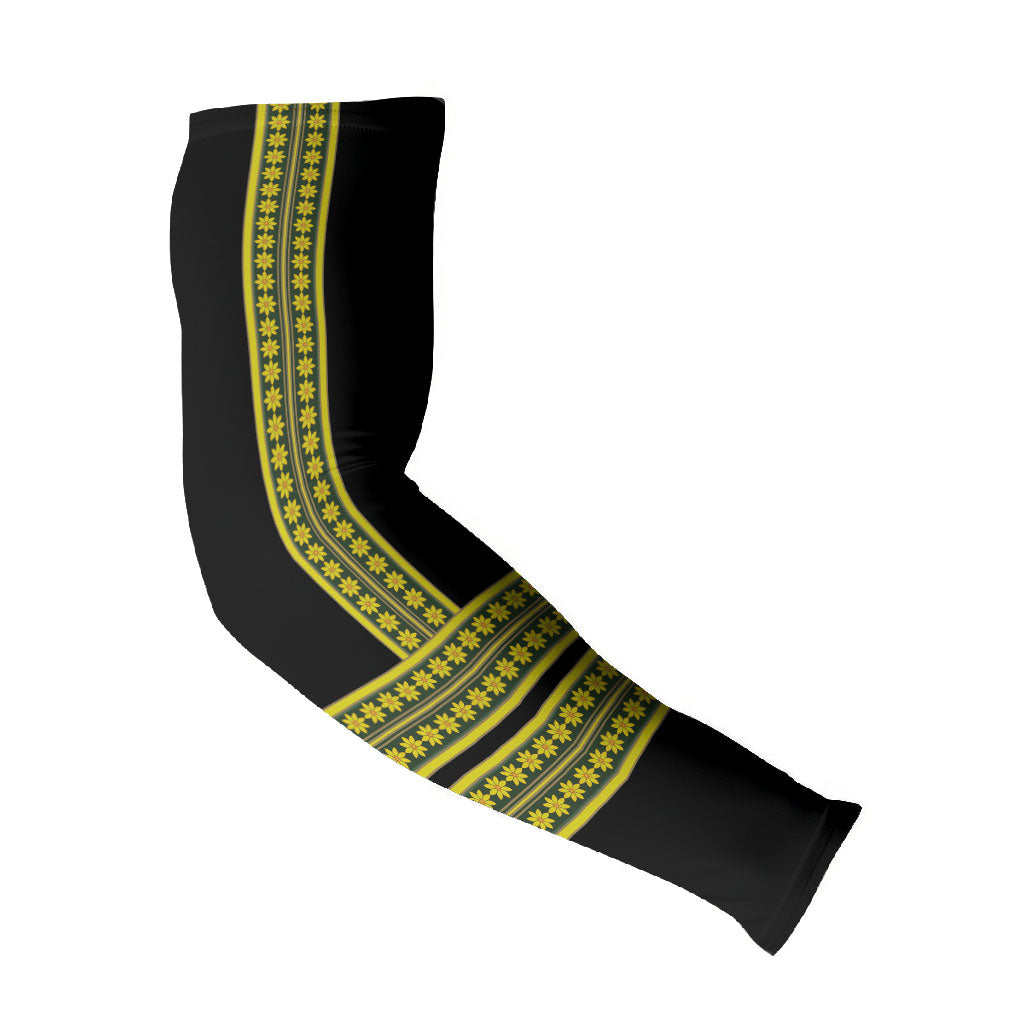 Ethiopian Enkutatash Arm Sleeves Black Adey Flower Tilet Habesha Inspired
