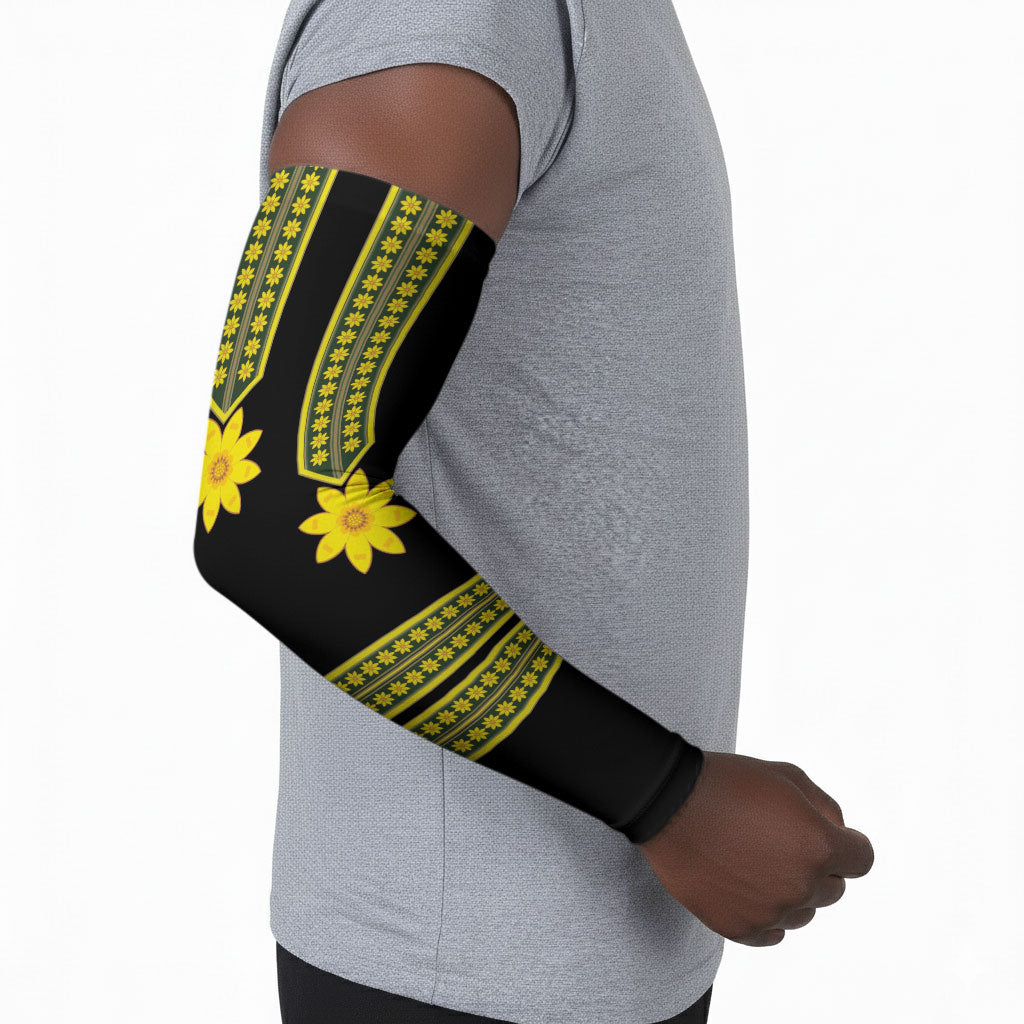 Ethiopian Enkutatash Arm Sleeves Black Adey Flower Tilet Habesha Inspired