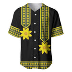 Ethiopian Enkutatash Baseball Jersey Black Adey Flower Tilet Habesha Inspired