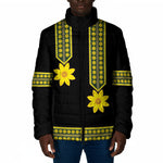 Ethiopian Enkutatash Padded Jacket Black Adey Flower Tilet Habesha Inspired