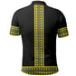Ethiopian Enkutatash Polo Shirt Black Adey Flower Tilet Habesha Inspired