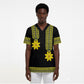 Ethiopian Enkutatash Scrub Top Black Adey Flower Tilet Habesha Inspired