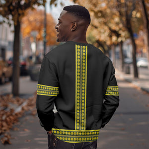 Ethiopian Enkutatash Sweatshirt Black Adey Flower Tilet Habesha Inspired