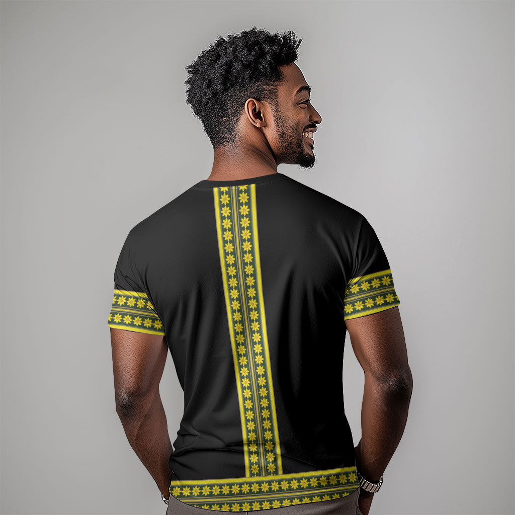 Ethiopian Enkutatash T shirt Black Adey Flower Tilet Habesha Inspired