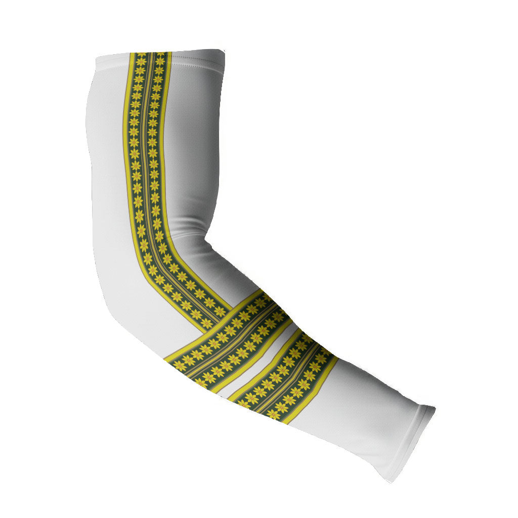 Ethiopian Enkutatash Arm Sleeves White Adey Flower Tilet Habesha Inspired