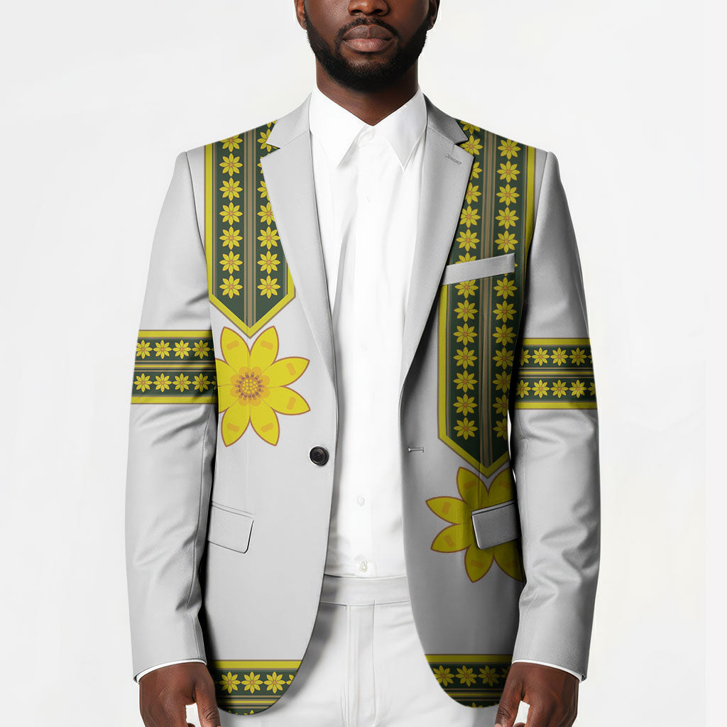 Ethiopian Enkutatash Blazer White Adey Flower Tilet Habesha Inspired