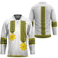 Ethiopian Enkutatash Hockey Jersey White Adey Flower Tilet Habesha Inspired
