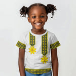 Ethiopian Enkutatash Kid T shirt White Adey Flower Tilet Habesha Inspired