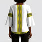 Ethiopian Enkutatash Kimono Sleeve Blouse White Adey Flower Tilet Habesha Inspired
