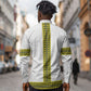 Ethiopian Enkutatash Long Sleeve Button Shirt White Adey Flower Tilet Habesha Inspired