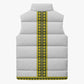 Ethiopian Enkutatash Sleeveless Puffer Jacket White Adey Flower Tilet Habesha Inspired