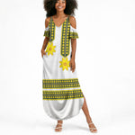 Ethiopian Enkutatash Summer Maxi Dress White Adey Flower Tilet Habesha Inspired