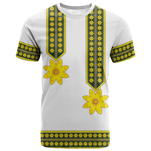 Ethiopian Enkutatash T shirt White Adey Flower Tilet Habesha Inspired