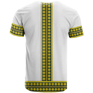 Ethiopian Enkutatash T shirt White Adey Flower Tilet Habesha Inspired