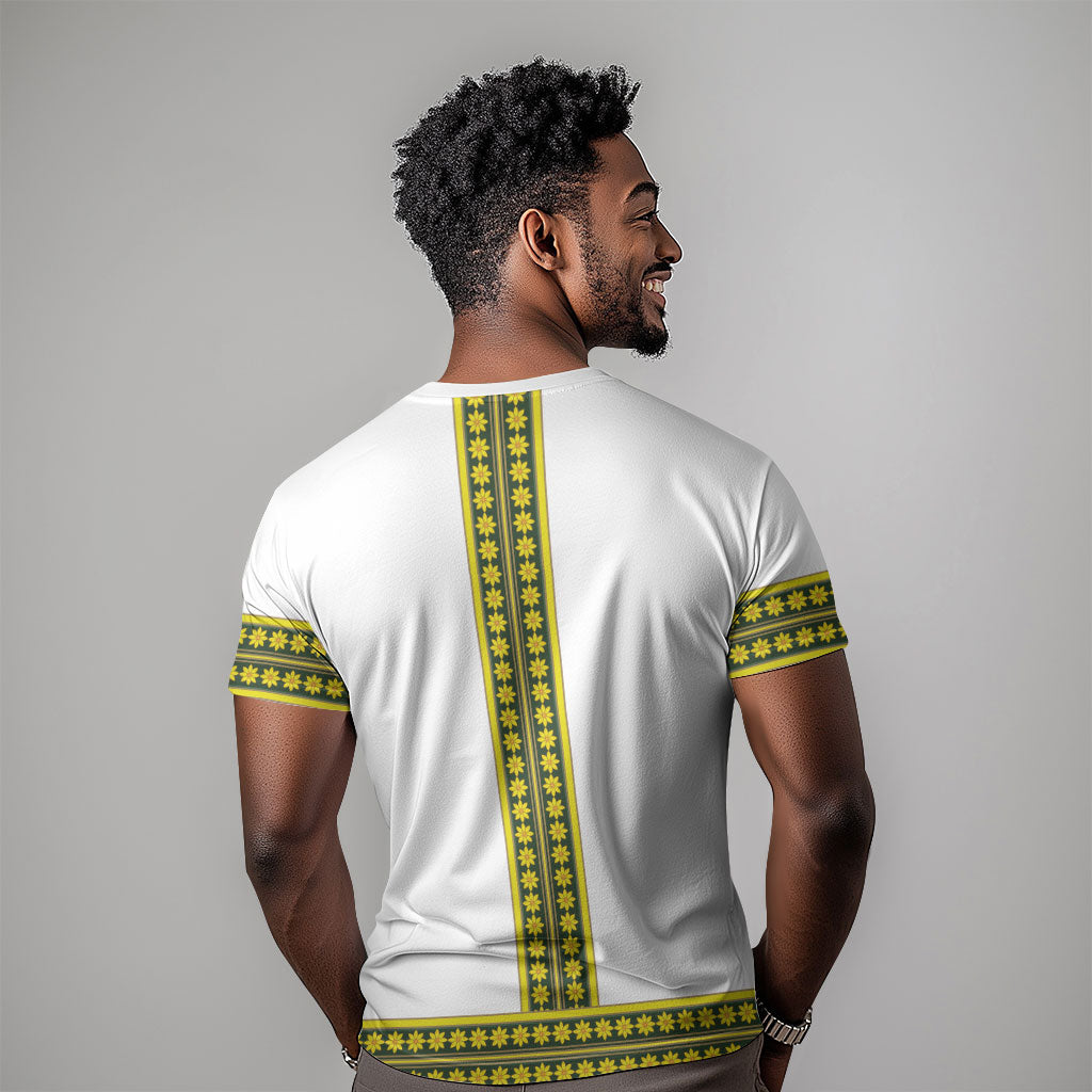Ethiopian Enkutatash T shirt White Adey Flower Tilet Habesha Inspired