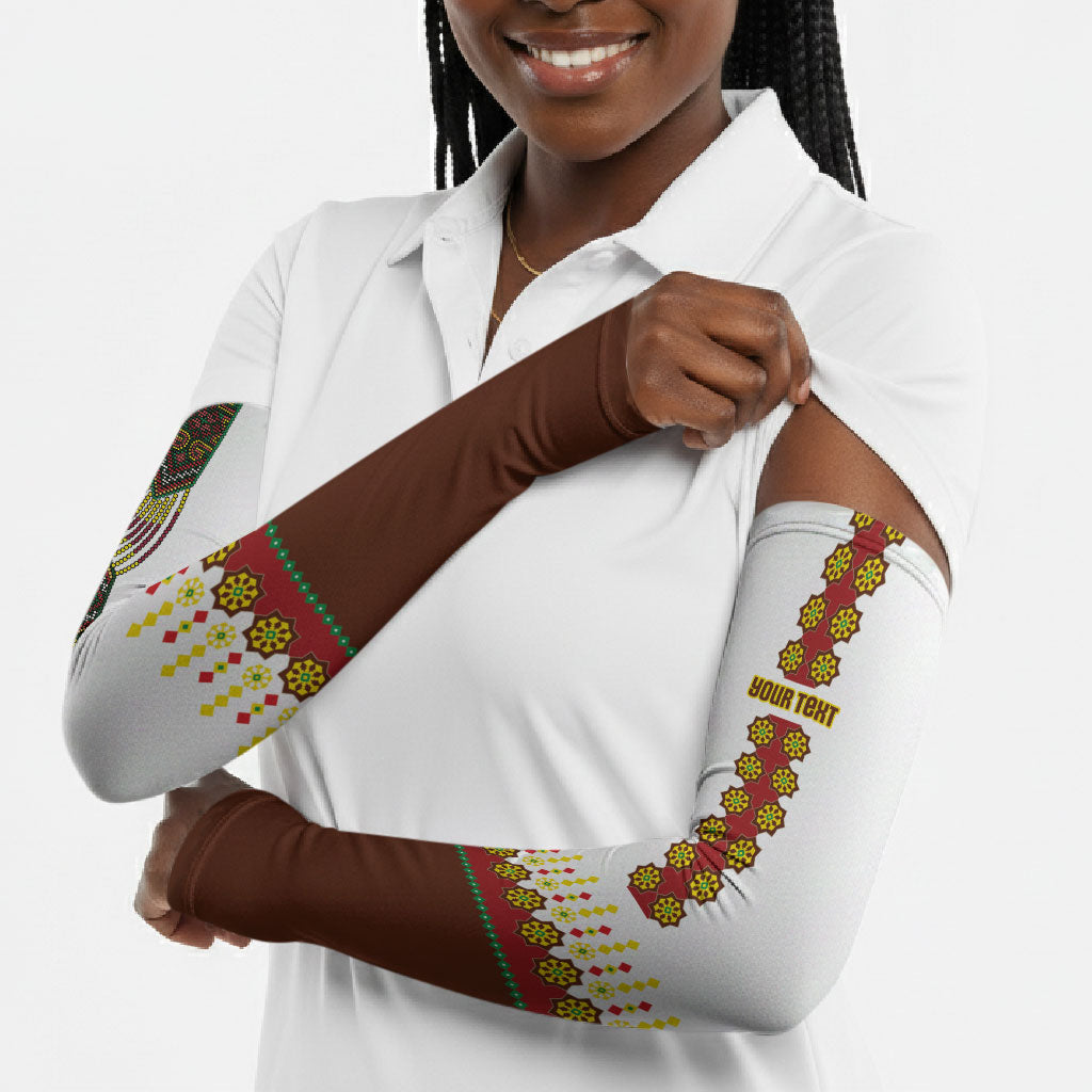 Ethiopian Enkutatash Personalized Arm Sleeves Traditional Habesha Glass D'va Necklace Inspired