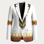 Ethiopian Enkutatash Personalized Blazer Traditional Habesha Glass D'va Necklace Inspired