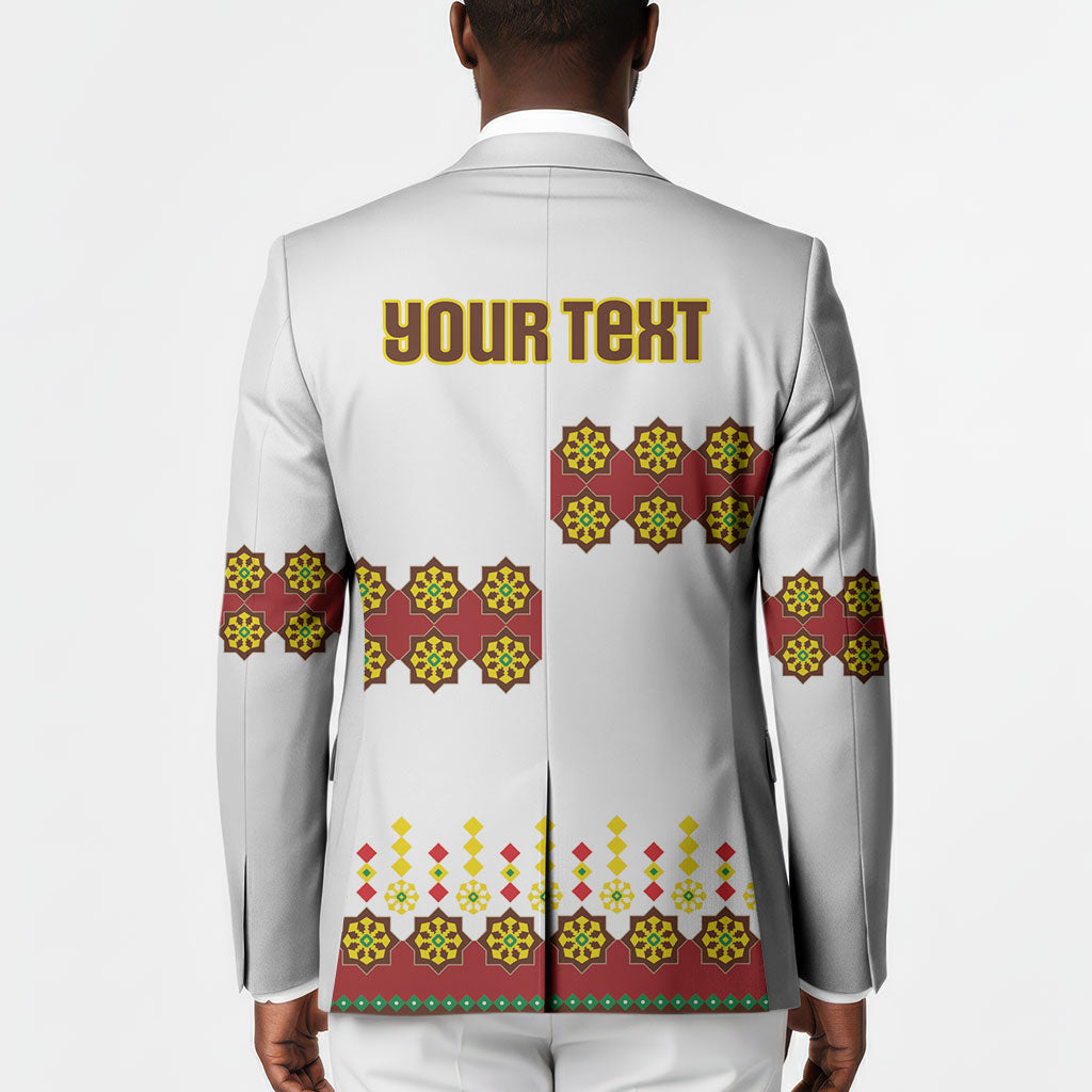 Ethiopian Enkutatash Personalized Blazer Traditional Habesha Glass D'va Necklace Inspired