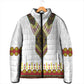 Ethiopian Enkutatash Personalized Padded Jacket Traditional Habesha Glass D'va Necklace Inspired