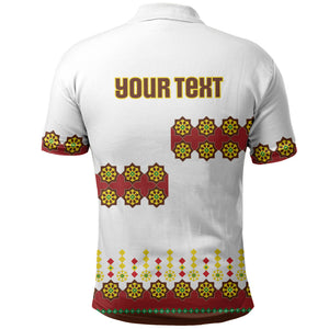 Ethiopian Enkutatash Personalized Polo Shirt Traditional Habesha Glass D'va Necklace Inspired