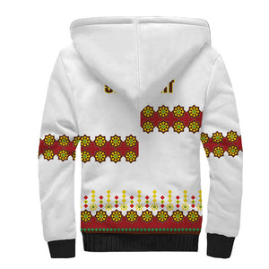 Ethiopian Enkutatash Personalized Sherpa Hoodie Traditional Habesha Glass D'va Necklace Inspired