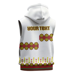 Ethiopian Enkutatash Personalized Sleeveless Hoodie Traditional Habesha Glass D'va Necklace Inspired
