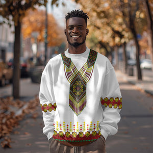 Ethiopian Enkutatash Personalized Sweatshirt Traditional Habesha Glass D'va Necklace Inspired