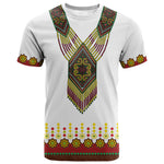 Ethiopian Enkutatash Personalized T shirt Traditional Habesha Glass D'va Necklace Inspired