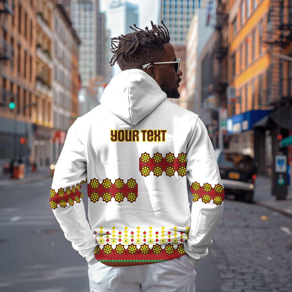 Ethiopian Enkutatash Personalized Zip Hoodie Traditional Habesha Glass D'va Necklace Inspired