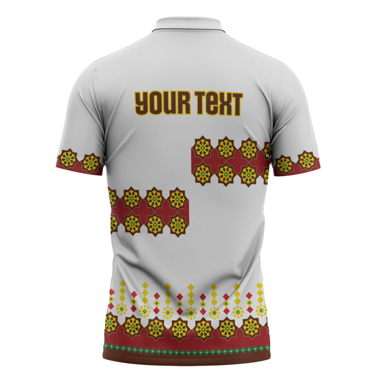 Ethiopian Enkutatash Personalized Zipper Polo Shirt Traditional Habesha Glass D'va Necklace Inspired