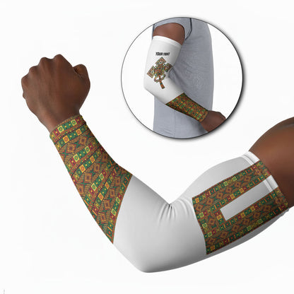 Ethiopian Enkutatash Personalized Arm Sleeves Traditional Habesha Pattern