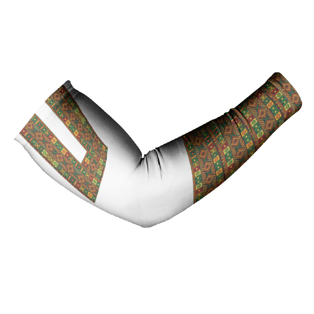 Ethiopian Enkutatash Personalized Arm Sleeves Traditional Habesha Pattern