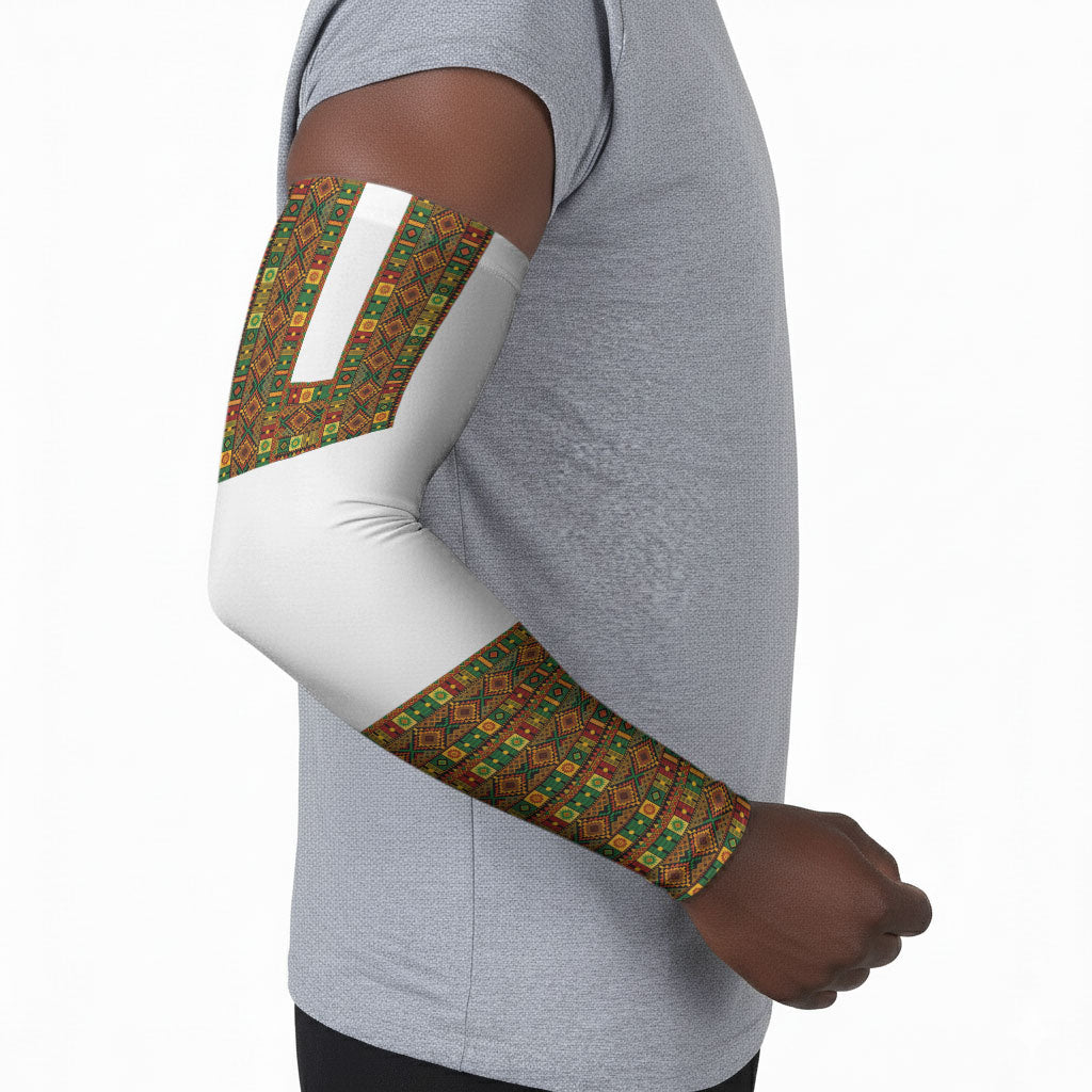 Ethiopian Enkutatash Personalized Arm Sleeves Traditional Habesha Pattern