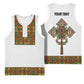 Ethiopian Enkutatash Personalized Basketball Jersey Traditional Habesha Pattern