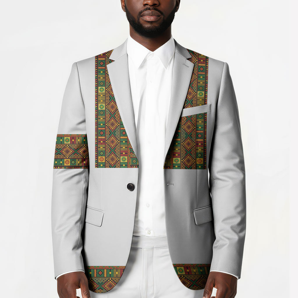 Ethiopian Enkutatash Personalized Blazer Traditional Habesha Pattern