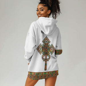 Ethiopian Enkutatash Personalized Hoodie Dress Traditional Habesha Pattern