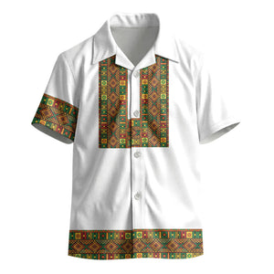 Ethiopian Enkutatash Personalized Kid Hawaiian Shirt Traditional Habesha Pattern