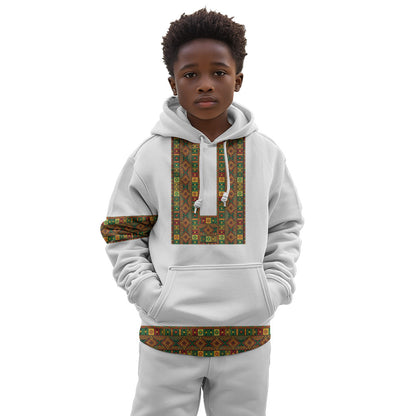 Ethiopian Enkutatash Personalized Kid Hoodie Traditional Habesha Pattern