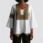 Ethiopian Enkutatash Personalized Kimono Sleeve Blouse Traditional Habesha Pattern