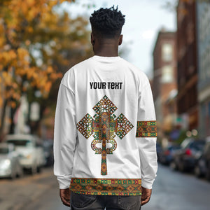 Ethiopian Enkutatash Personalized Long Sleeve Shirt Traditional Habesha Pattern