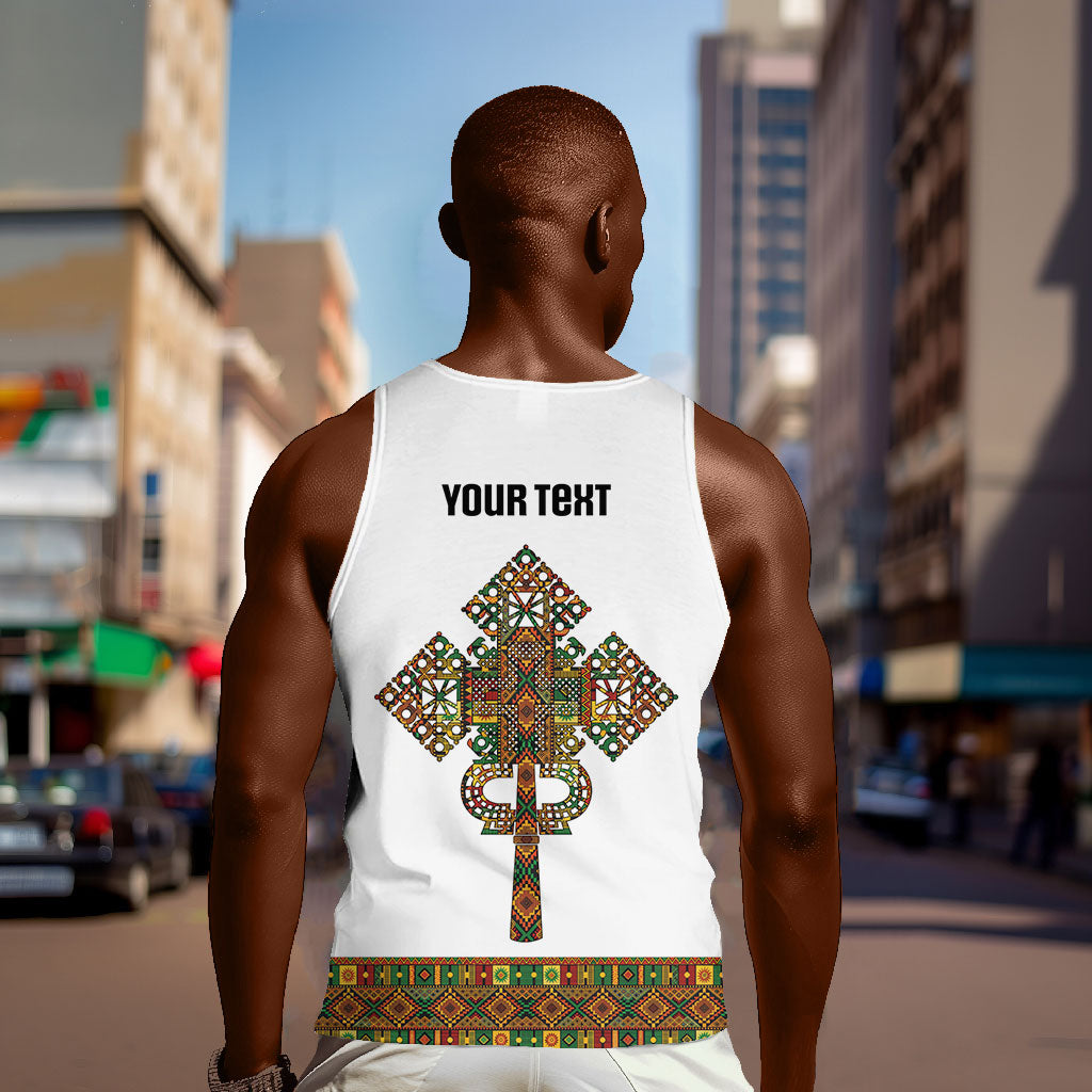 Ethiopian Enkutatash Personalized Men Tank Top Traditional Habesha Pattern