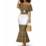 Ethiopian Enkutatash Personalized Mermaid Dress Traditional Habesha Pattern