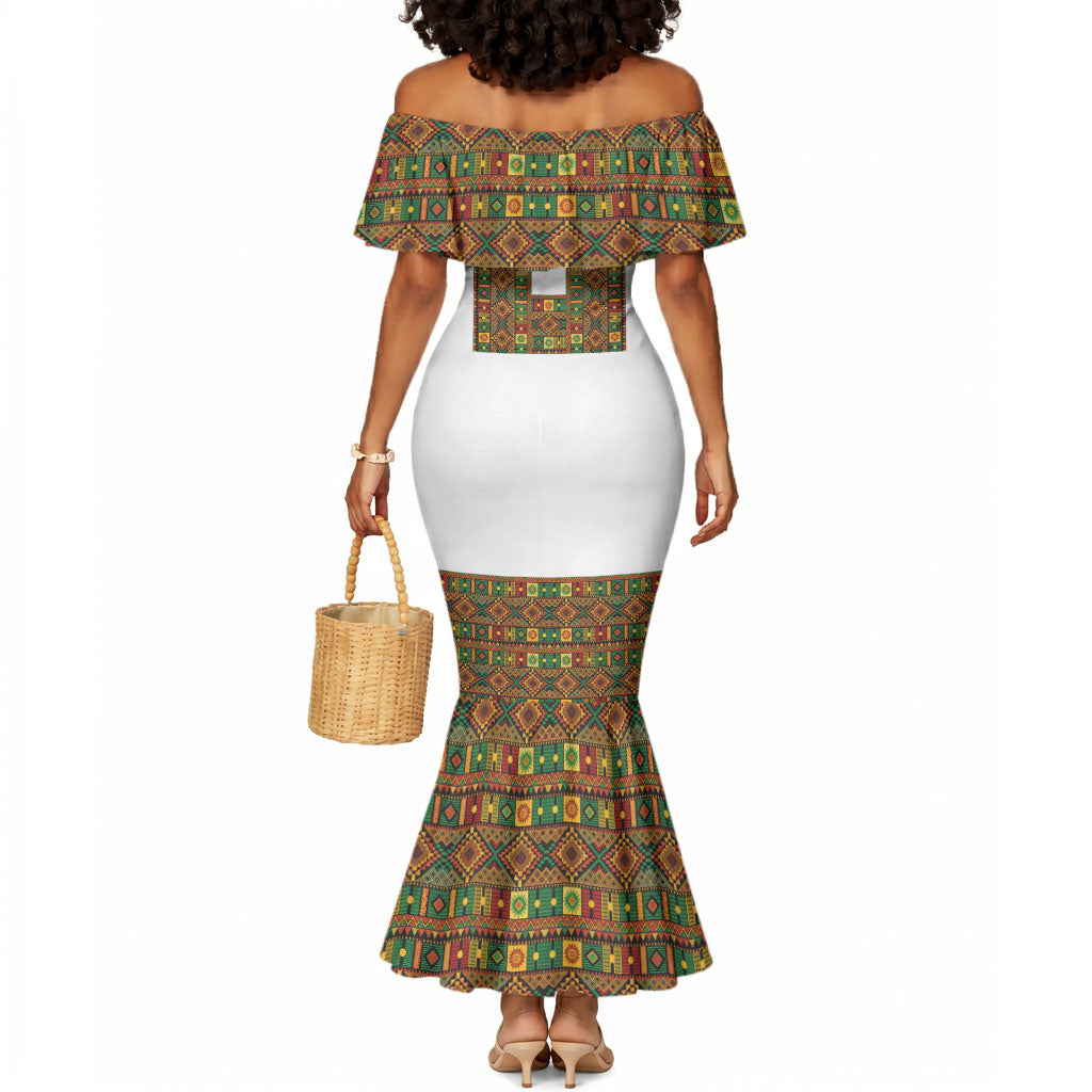 Ethiopian Enkutatash Personalized Mermaid Dress Traditional Habesha Pattern