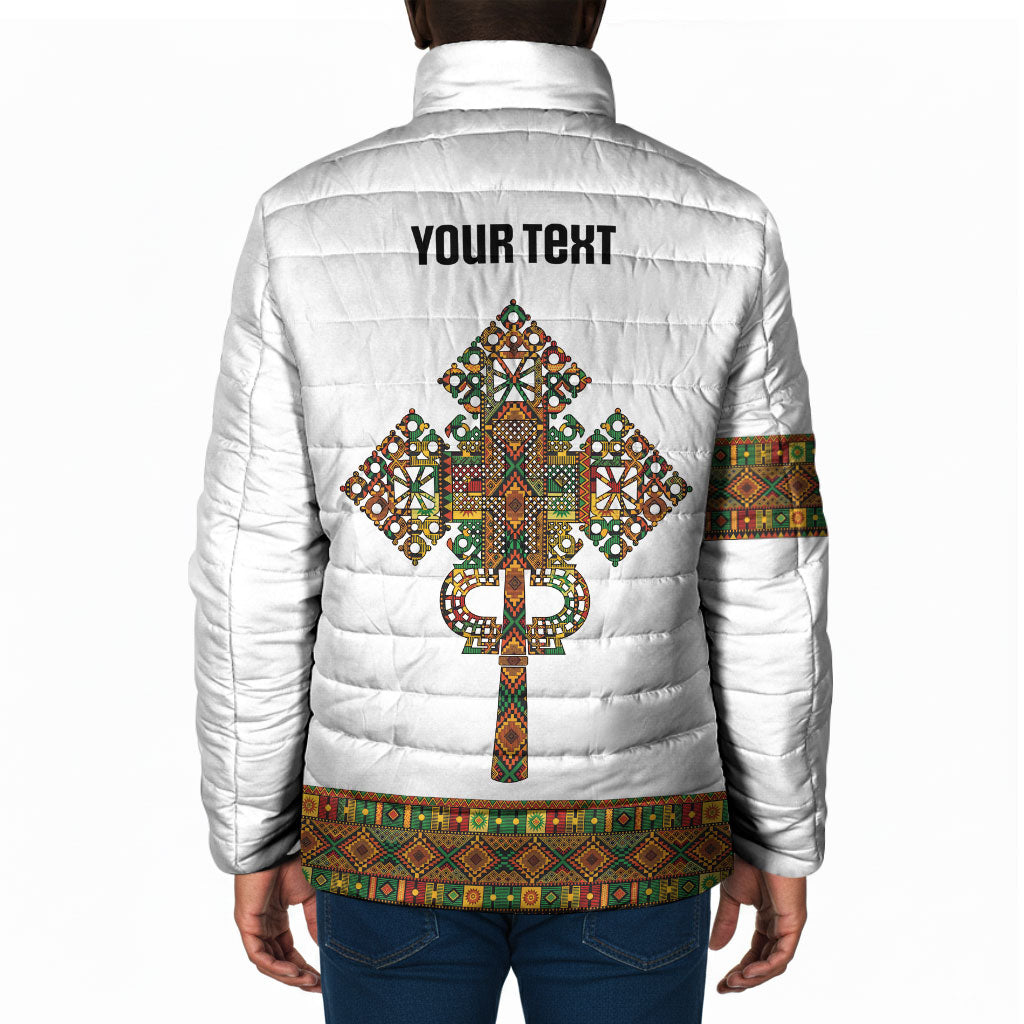 Ethiopian Enkutatash Personalized Padded Jacket Traditional Habesha Pattern