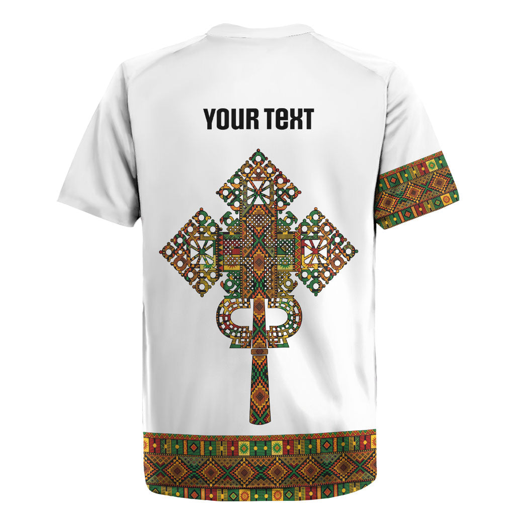 Ethiopian Enkutatash Personalized Rugby Jersey Traditional Habesha Pattern