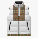 Ethiopian Enkutatash Personalized Sleeveless Puffer Jacket Traditional Habesha Pattern