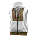 Ethiopian Enkutatash Personalized Sleeveless Zip Hoodie Traditional Habesha Pattern