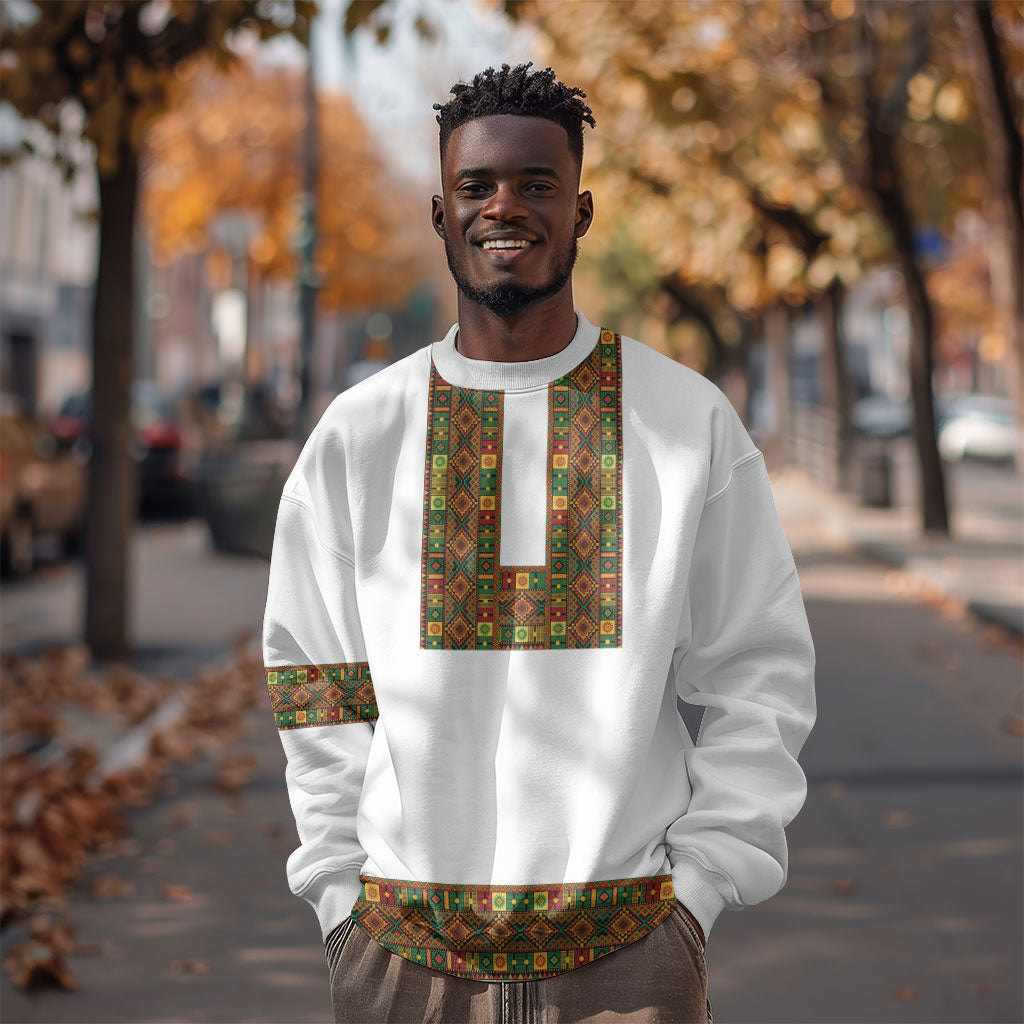 Ethiopian Enkutatash Personalized Sweatshirt Traditional Habesha Pattern